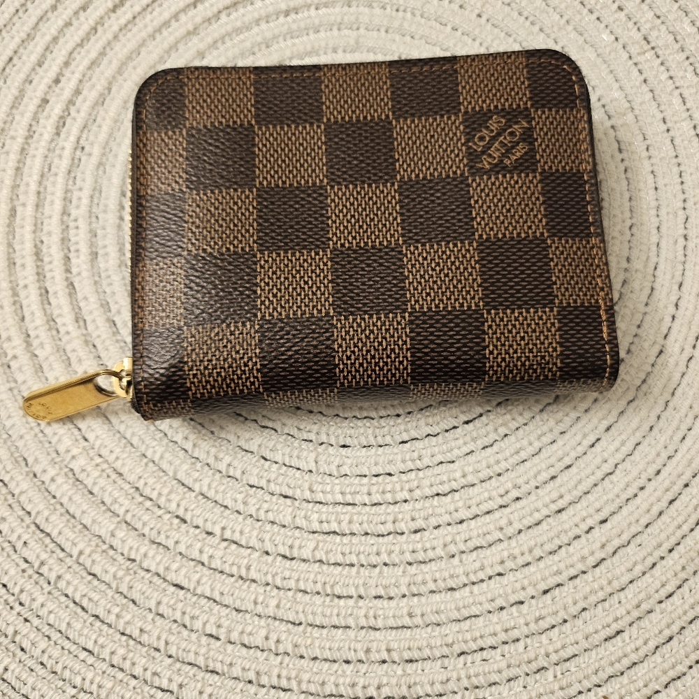 Louis Vuitton Damier Ebene Zippy Coin Purse Wallet - Picture 13 of 13